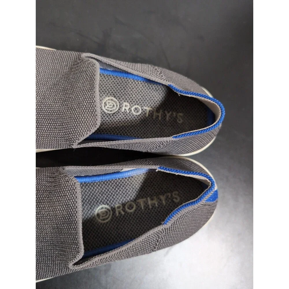 ROTHY'S THE ORIGINAL SHOES WOMEN'S SIZE 7.5 SLIP ON  TEXTILE GRAY VGC
